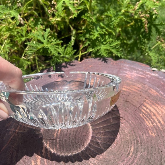 Vintage Nachtmann Large Germany Clear Crystal Ashtray - Picture 8 of 13